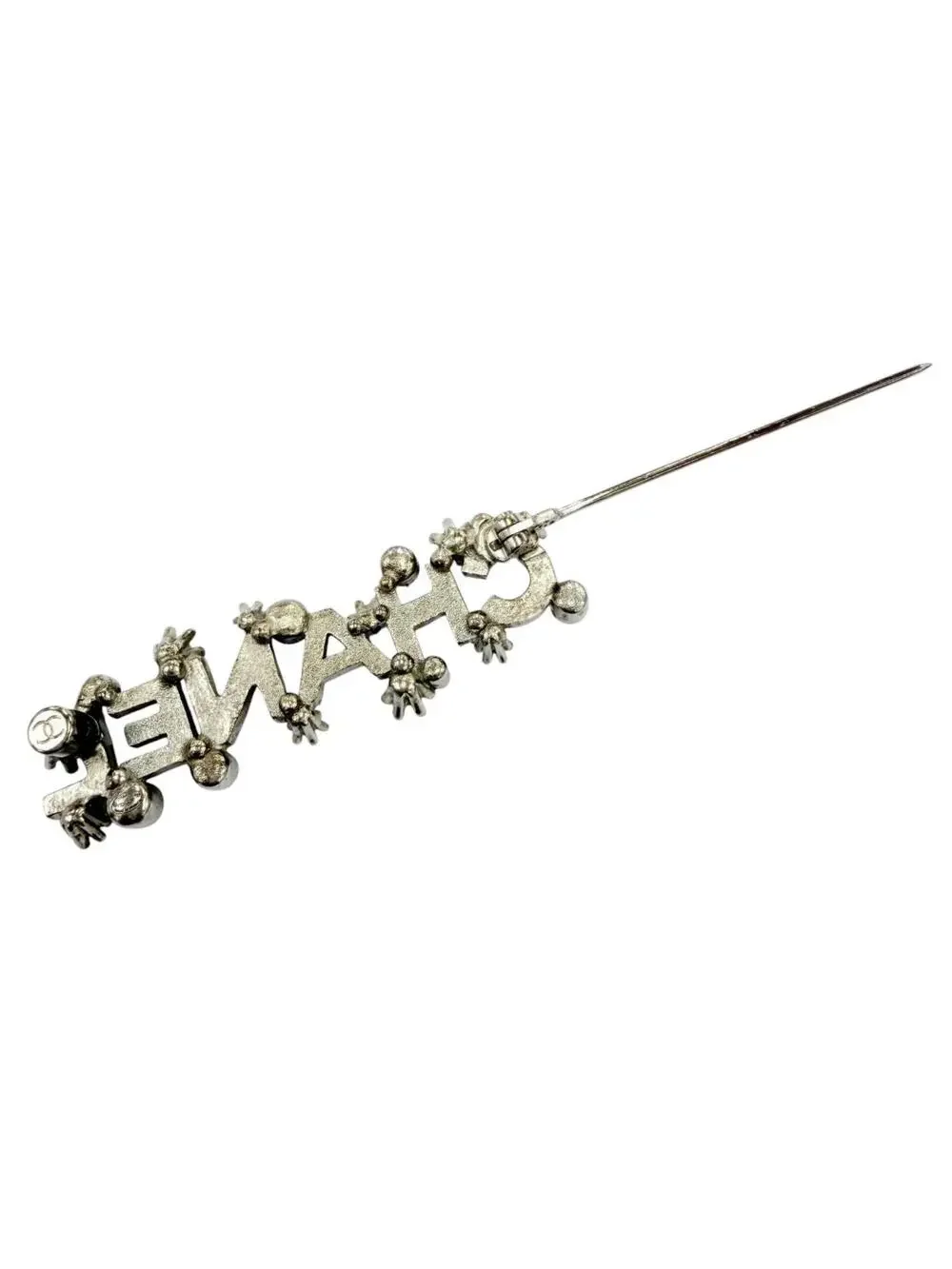 Chanel Brooch Metal Silver With #343231C85B